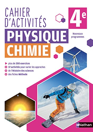 Cahier d'activit&eacute;s 4e Cycle 4e Physique Chimie